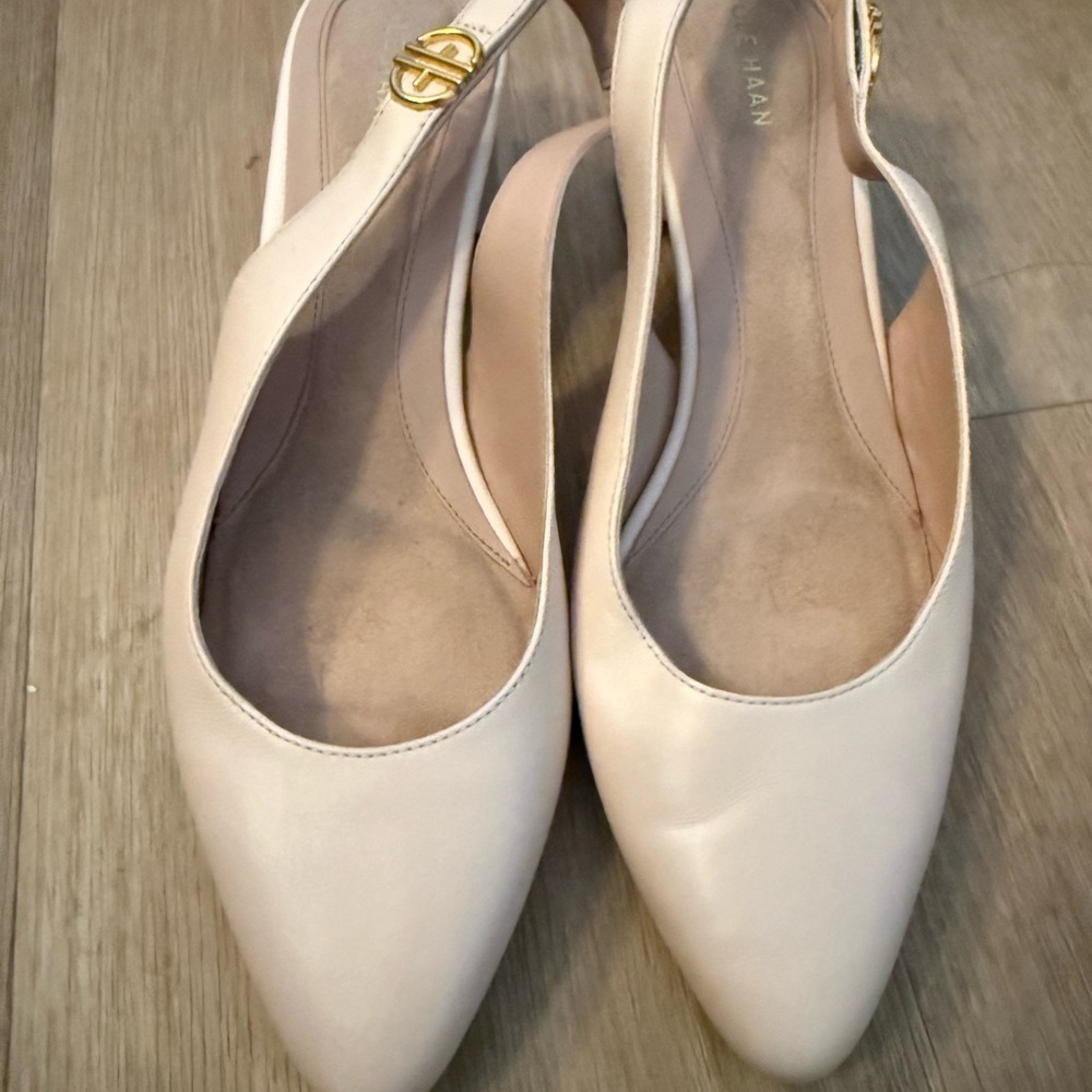 Cole Haan Cream Slingback Heels